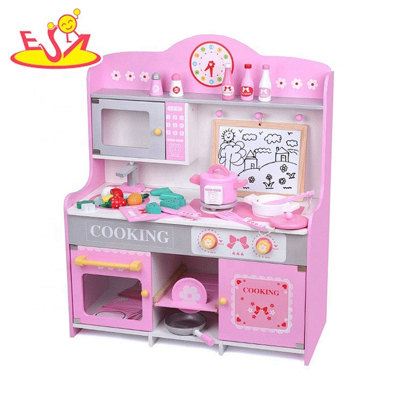 2019 Amazon hot selling kids wooden cooking playsets toys for pretend W10C468