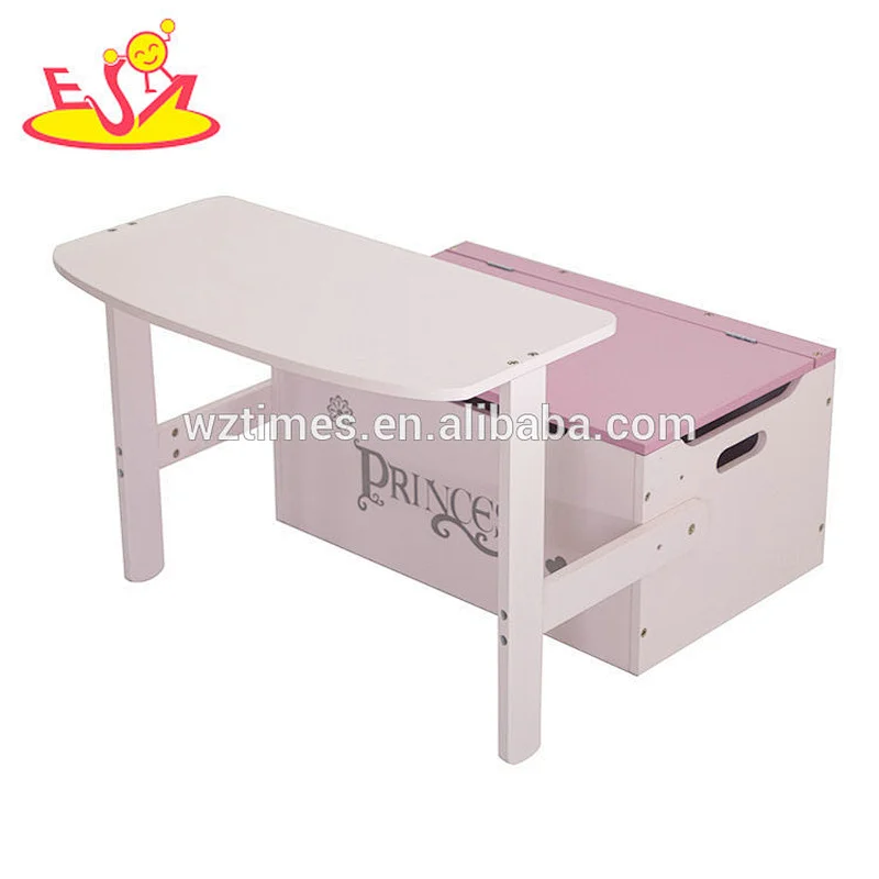 2018 New design cartoon wooden toddler step stool for wholesale W08G248