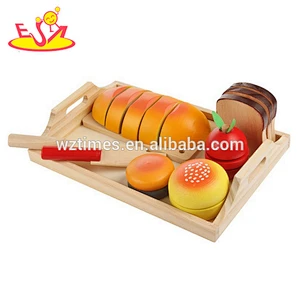 2018 wholesale new wooden food toys kids pretend play wooden food toys best sale children wooden food toys W10B182
