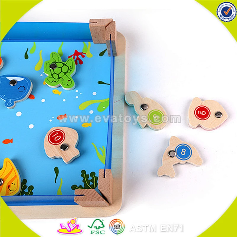 wholesale wooden magnetic toy fishing fashion wooden magnetic toy fishing best sale wooden magnetic toy fishing W01A076