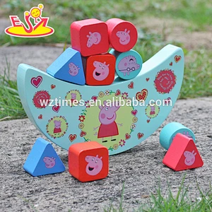 billig billig pädagogische hölzerne balance spielzeug für kleinkinder W11F066
