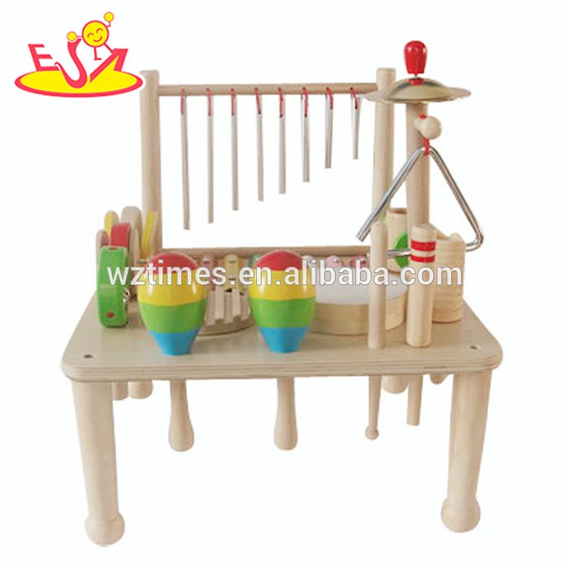 Wholesale interesting percussion toy wooden musical table toy for children W07A068
