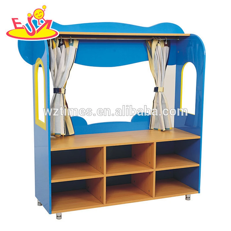 Wholesale inexpensive children toy storage shelf,wooden furniture cartoon style storage, kids storage furniture W08C209
