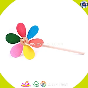 2018 wholesale baby wooden windmill toy fashion children wooden windmill toy W01A090