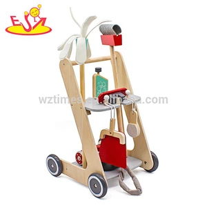 New arrival kids pretend play wooden toy cleaning set with broom W10D194