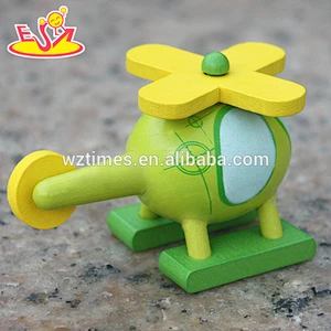 wholesale cartoon wooden airplane toy for kids W04A188