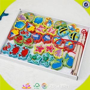 Wholesale Top fashion Wooden fishing toy Cheap Wooden fishing toy W01A084
