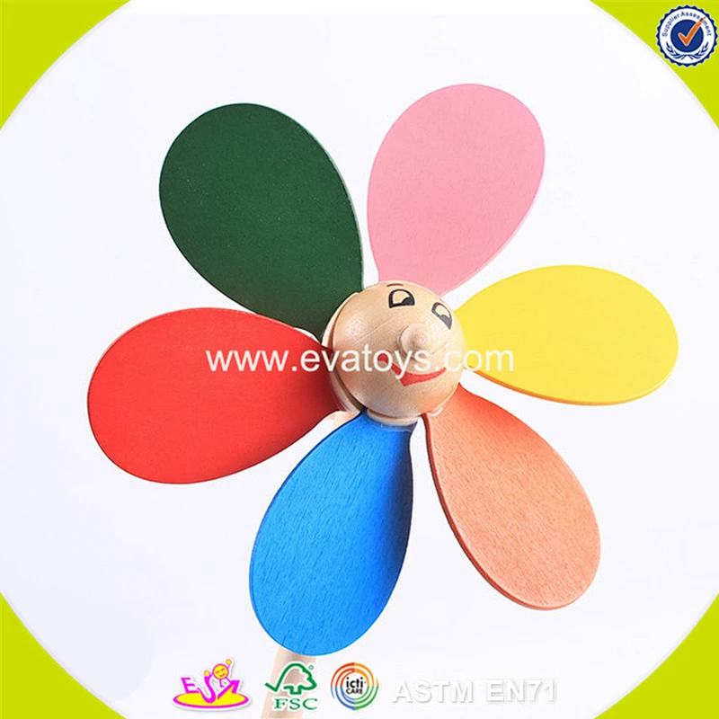 2018 wholesale baby wooden windmill toy fashion children wooden windmill toy W01A090