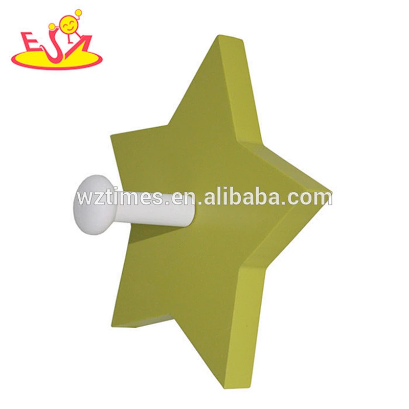 wholesale high quality children wooden shaped coat hook for sale W09B025
