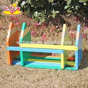 Wholesale multi color pencil shape wooden adjustable book end for kids W08D031