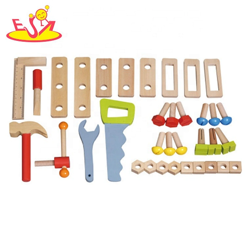 New hottest educational toys wooden kids carpentry set for pretend play W03D114
