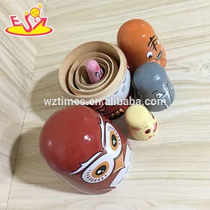 2018 Wholesale funny nesting dolls matryoshka wooden child russian model with best price W06D103