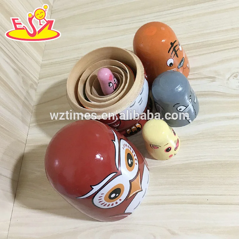 2018 Wholesale funny nesting dolls matryoshka wooden child russian model with best price W06D103