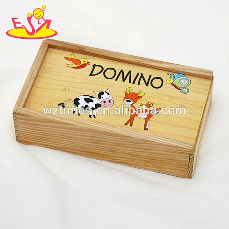 New and popular children wooden domino gift W15A062