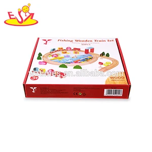 wholesale multi-function children wooden track with magnetic toy for sale W04C051