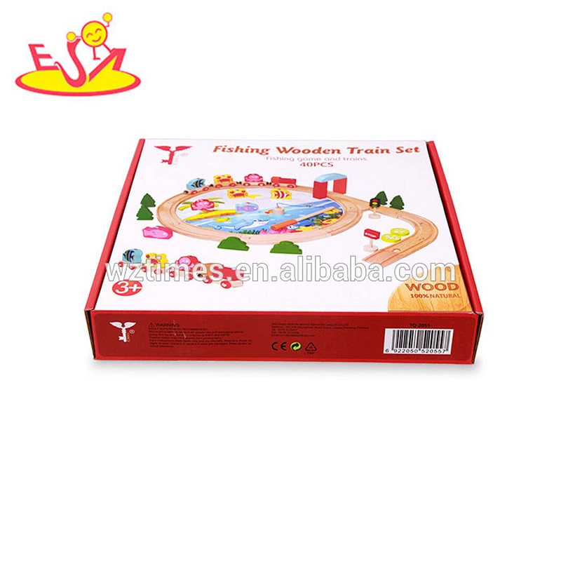 wholesale multi-function children wooden track with magnetic toy for sale W04C051
