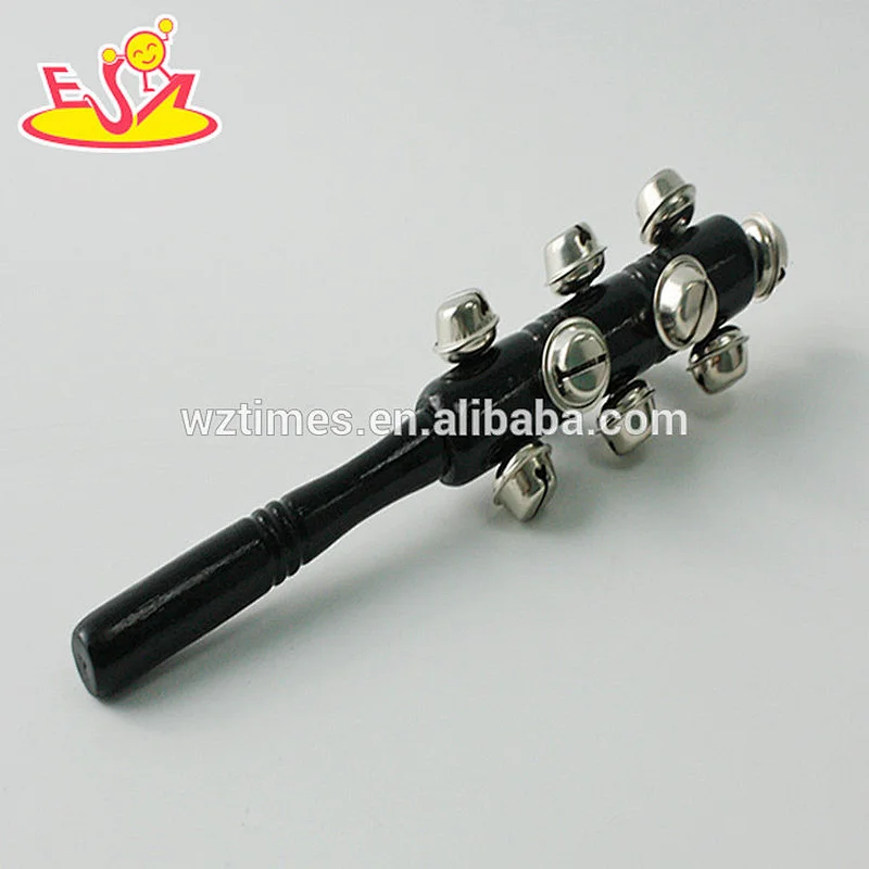 Wholesale musical wooden black rattle toy for kids W07I126