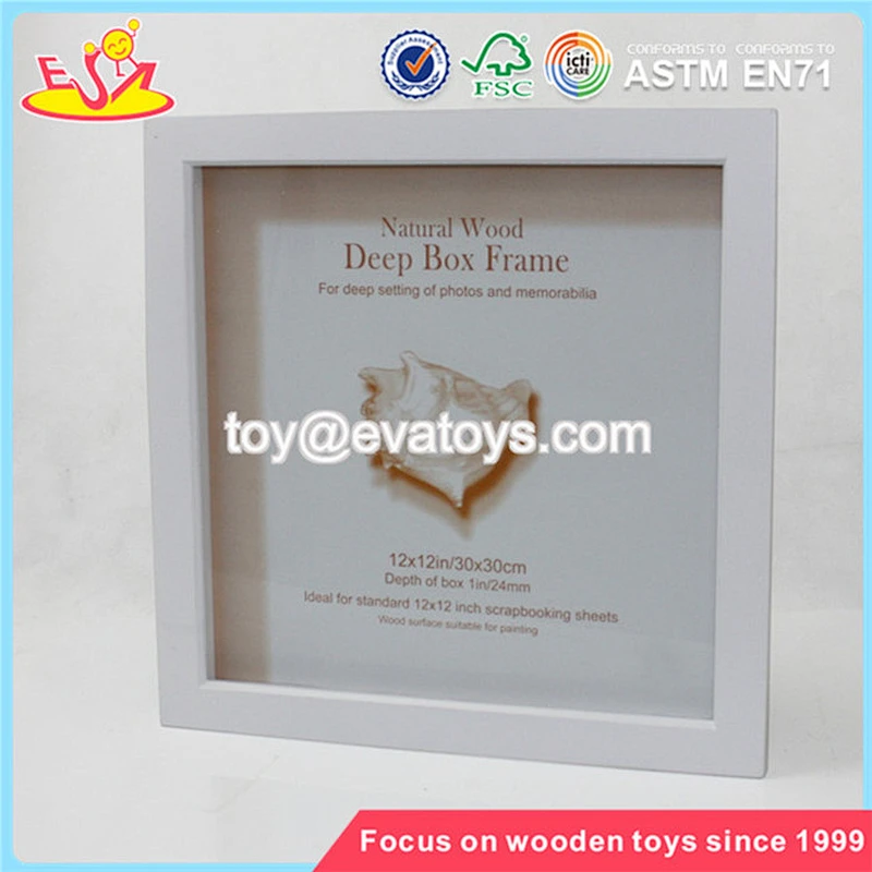 Wholesale new fashion lovely square wooden picture frame for kids W09A010