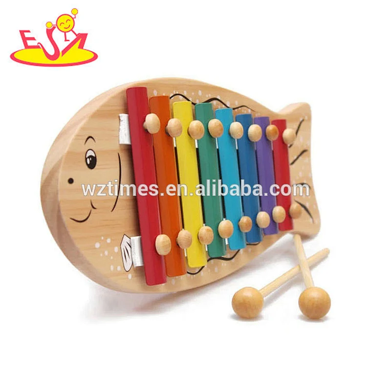 Cute design kids wooden mini piano xylophone toy with top quality W07C022