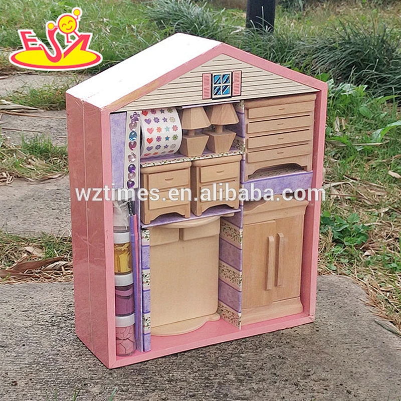 wholesale wooden kids drawing coloring doll furniture wooden kids drawing coloring W03A085