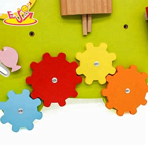 Amazon top seller wooden toddler busy board for wholesale W12D098