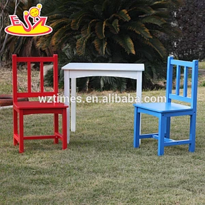 2018 Wholesale high quality wooden kids table and chairs W08G223