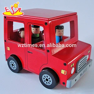 wholesale funny kids mini wooden car toy for education W04A310