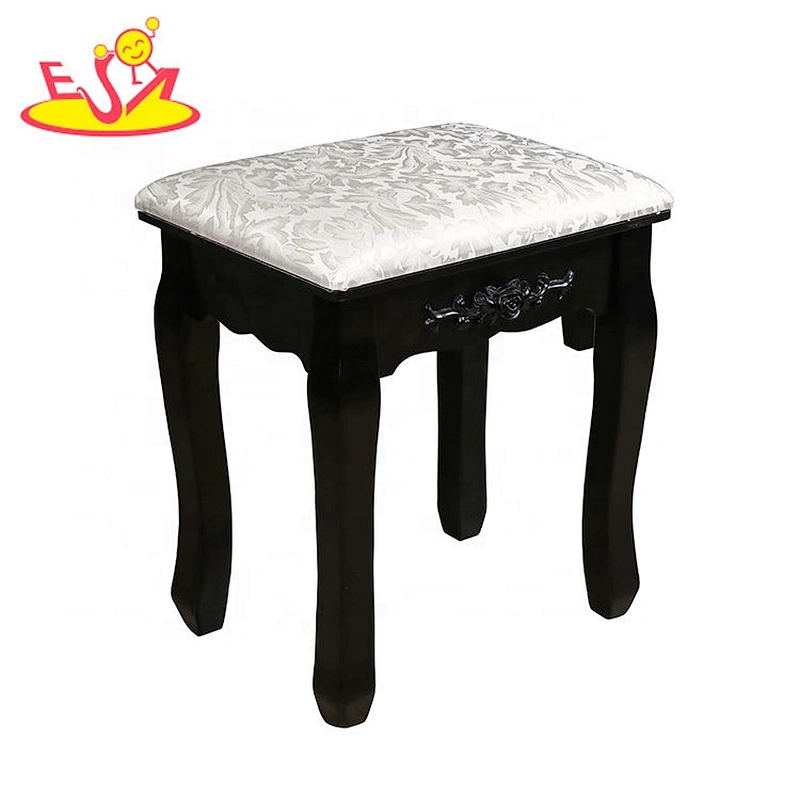 High quality black wooden dressing table set for children W08H098