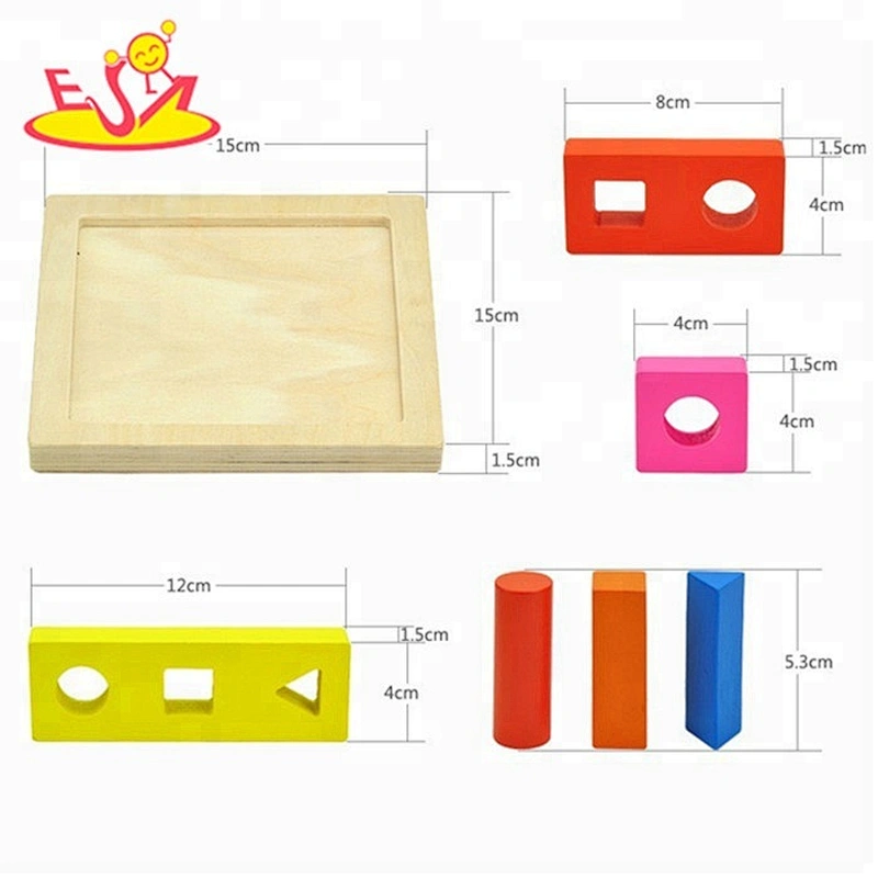 الجملة كتل التعليمية DIY شكل لعبة خشبية للأطفال W13D057