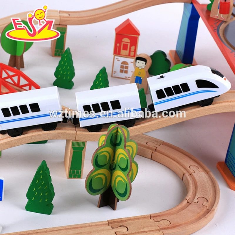 2018 new style wooden model cars vehicles train for kids W04C149