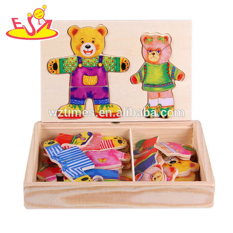 2018 New design funny Dressing puzzle for kids W14D060
