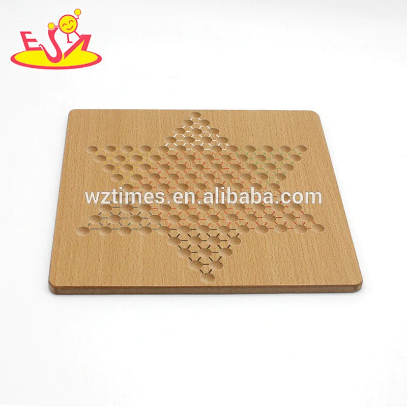Wholesale intelligent wooden checkers game for children W11A098