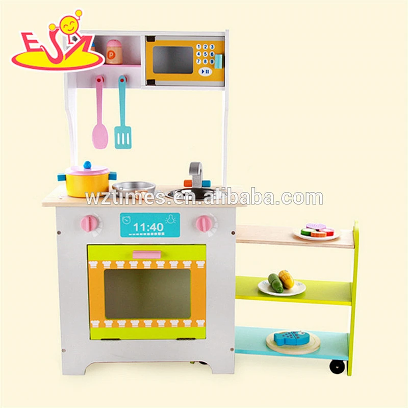 2018 Wholesale new style wooden kids play kitchen high quality wooden kids play kitchen best wooden kids play kitchen W10C270