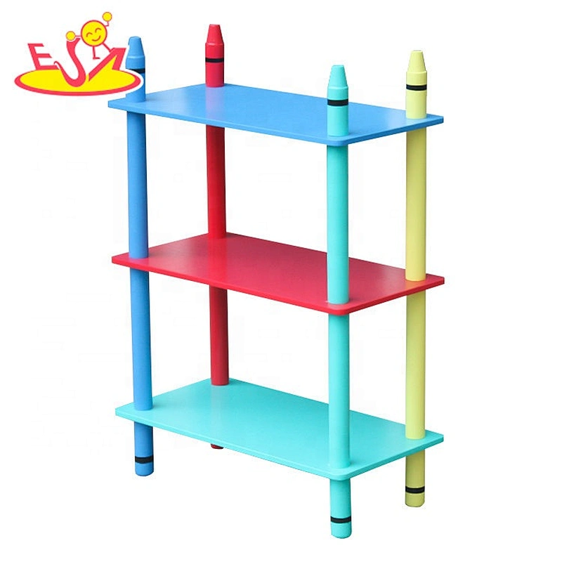 wholesale preschool furniture wooden kids storage shelves with high quality W08C268B