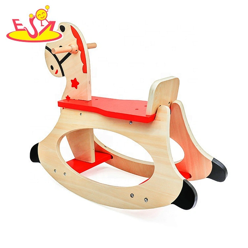 New popular wooden children rocking horse for baby W16D019