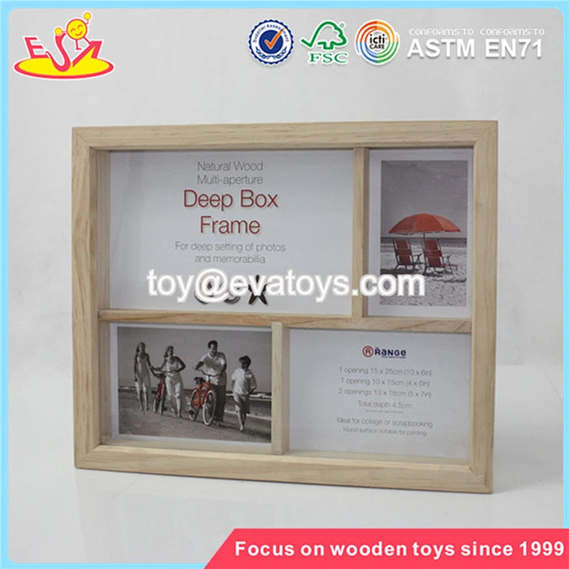 Hot sale classic household square wooden square photo frame W09A012