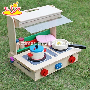 New design educational wooden mini kitchen toy for children W10C177