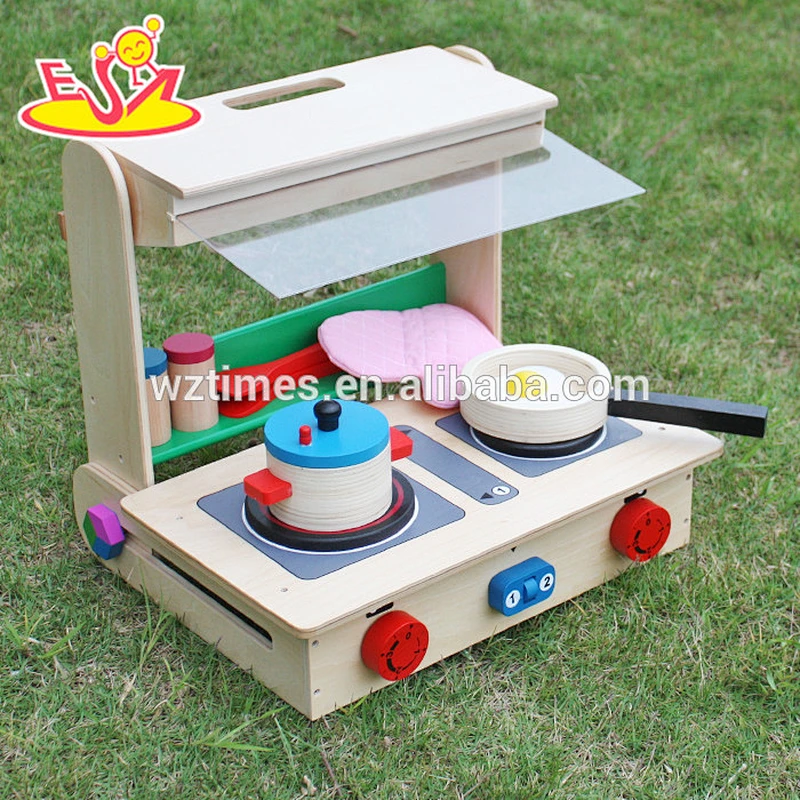 New design educational wooden mini kitchen toy for children W10C177