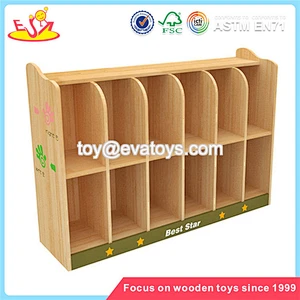 Wholesale hot sale multi grids wooden storage cabinets used in kindergarten or home W08C229