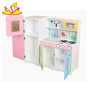Most popular colorful wooden play kitchen for toddlers W10C485