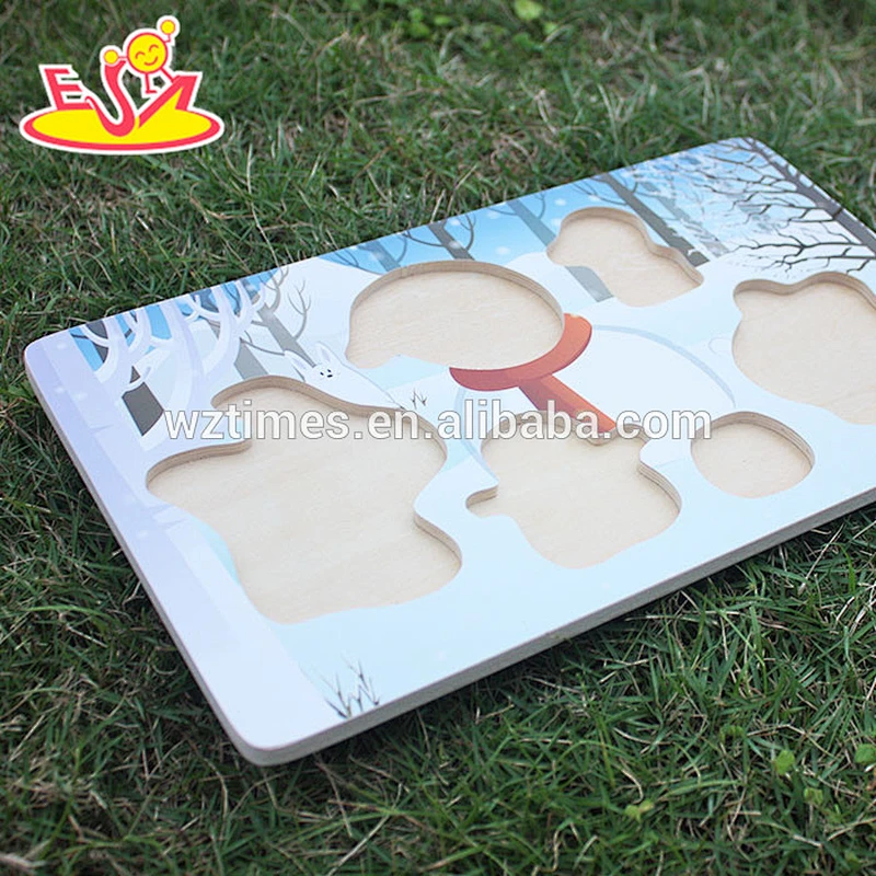 wholesale most popular wooden snowman toys for kids new style wooden snowman toys for children W14M093