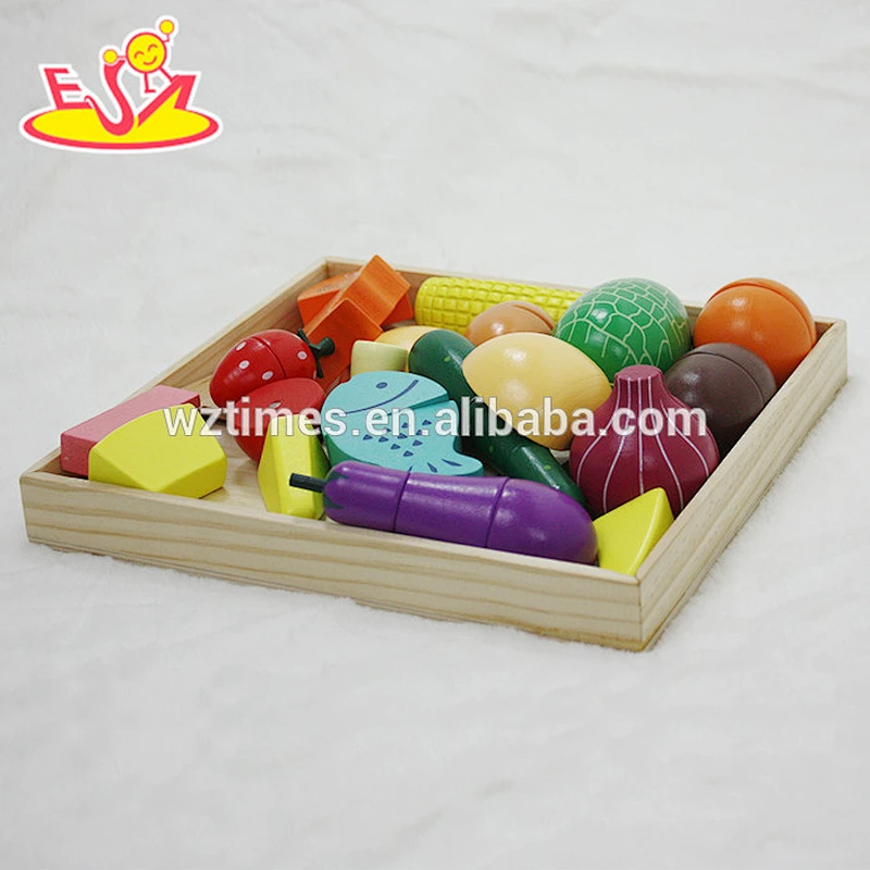 wholesale fashion popular children wooden cut fruit toy for sale W10B173