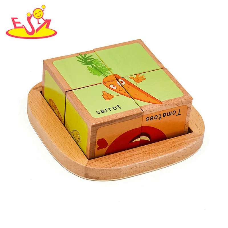 Top sale educational wooden puzzle toys for toddlers W14F061