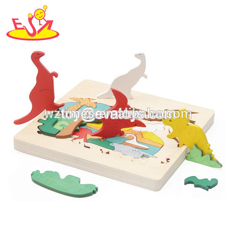 wholesale baby wooden puzzle cards funny kids wooden puzzle cards educational wooden puzzle cards W14C073