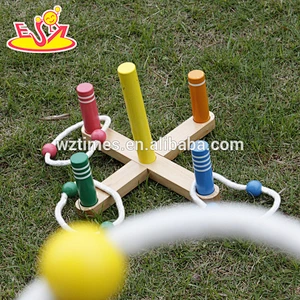 hot sale funny wooden ring toss for kids W01A162