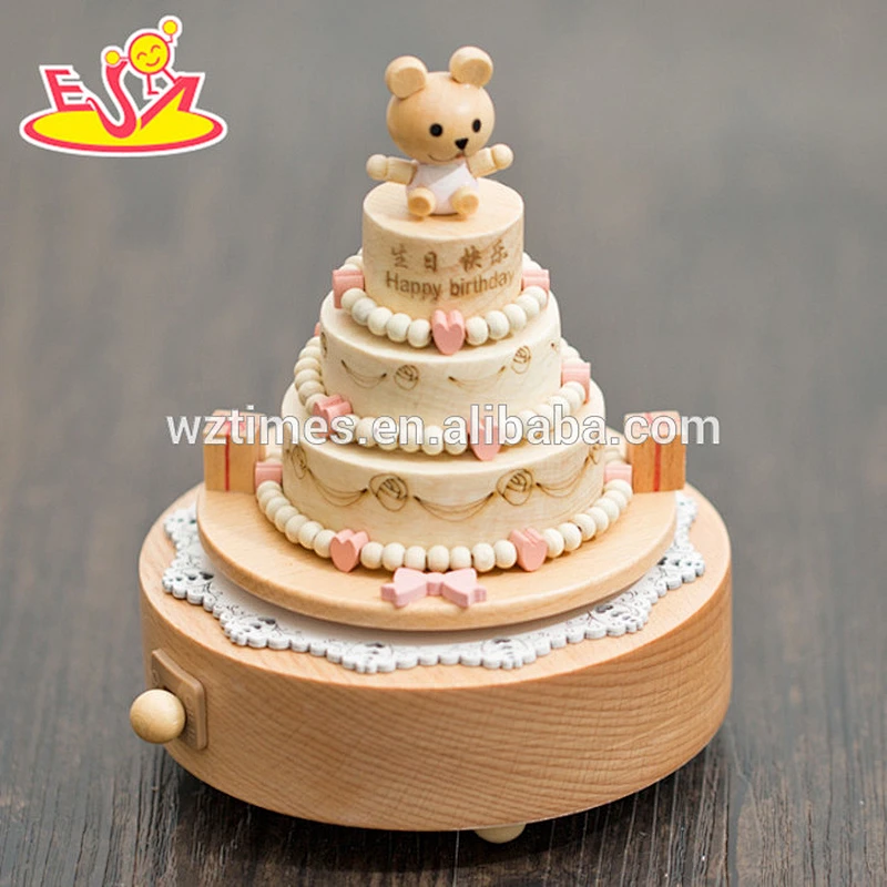 Handmade wooden modern music box high quality kids wooden modern music box for sale W07B052