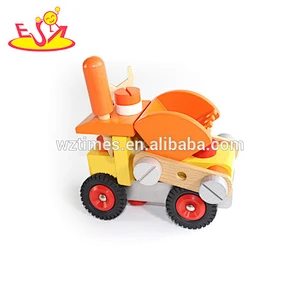 2018 New design wooden vehicle toy children wooden vehicle toy mini wooden vehicle toy W03C023