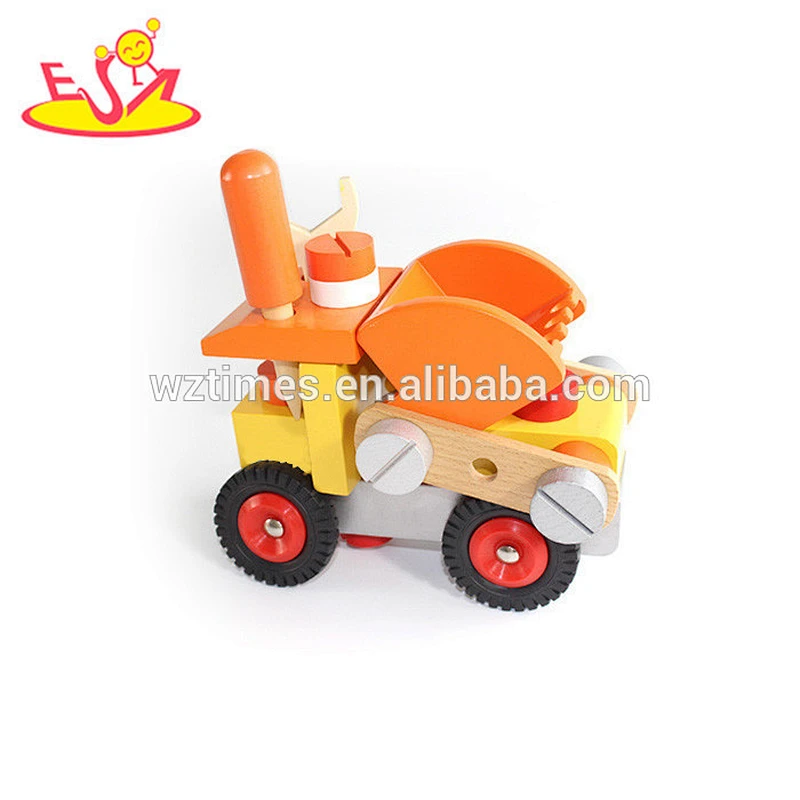 2018 New design wooden vehicle toy children wooden vehicle toy mini wooden vehicle toy W03C023