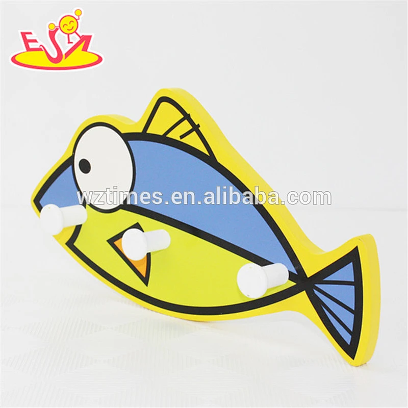 wholesale modern design children coat hook fish shape children coat hook W09B040