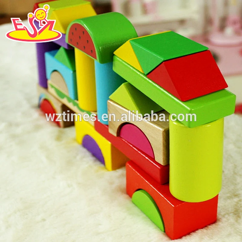 2018 wholesale wooden toy building blocks funny wooden toy building blocks best wooden toy building blocks W13A104